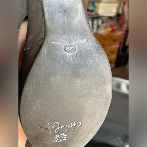 Handcrafted build in platform size 39 European leather grey shoes - Picture 3 of 8